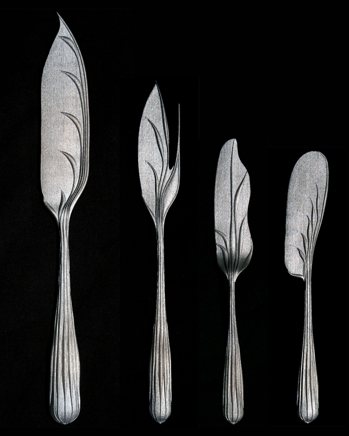 Greg Lynn FORM 3D-printed flatware, knives and forks
