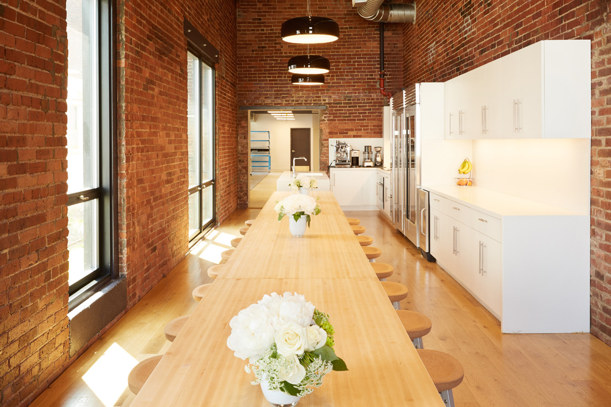 Greg Lynn FORM Piaggio Fast Forward headquarters, communal kitchen